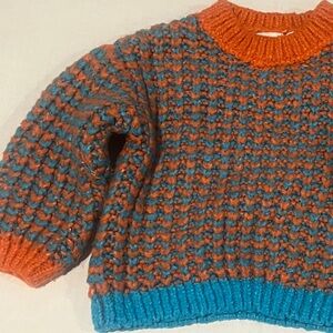 Zara Kids Chunky Colorful Knit Sweater 2-3